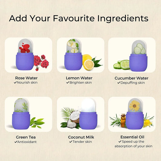 Beauty Ice Roller for Face & Eye Reusable Face Rollers Facial Roller Box