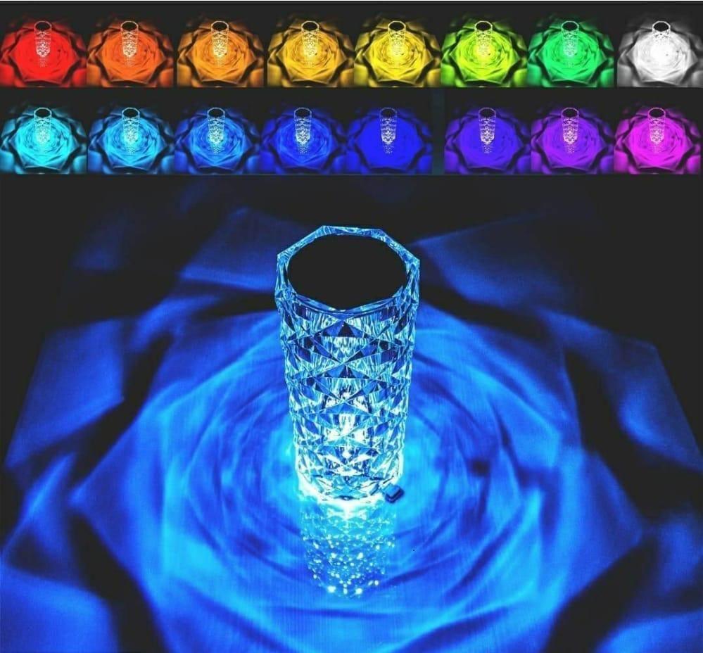 Crystal Table Lamp 16 Color Changing