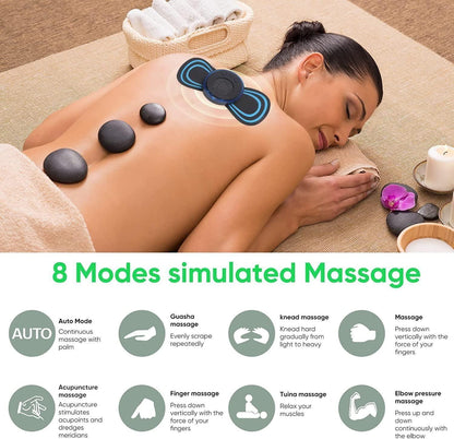 Mini Massager with 8 Modes and 19 Strength Levels,