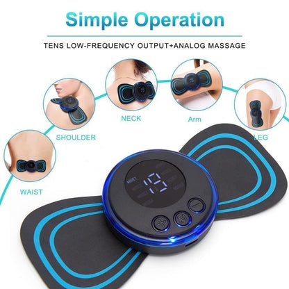 Mini Massager with 8 Modes and 19 Strength Levels,