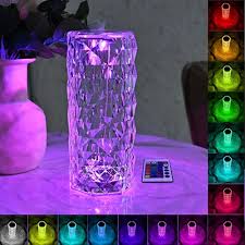 Crystal Table Lamp 16 Color Changing